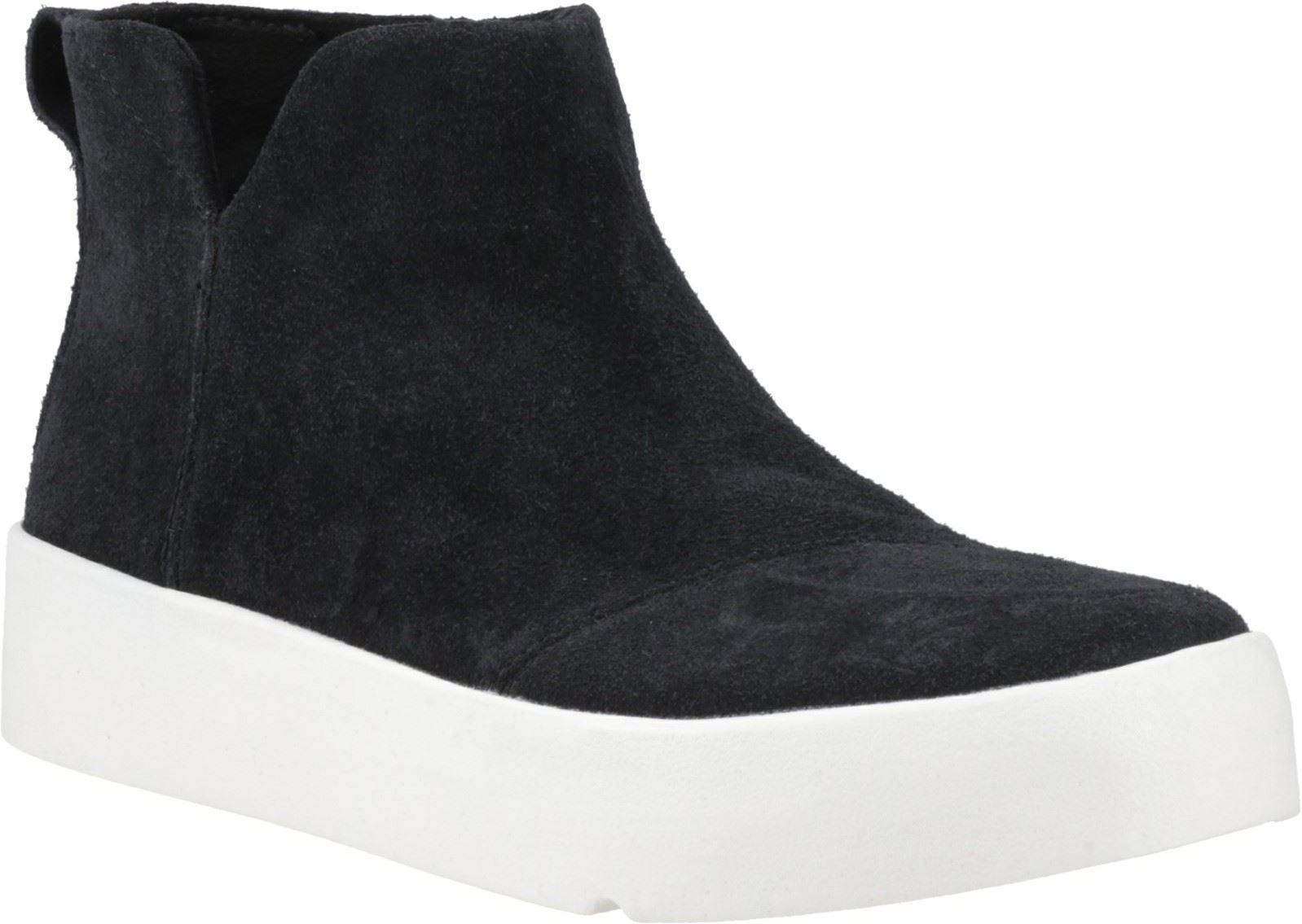 TOMS Verona Mid Leder Damen Schwarz Stiefel
