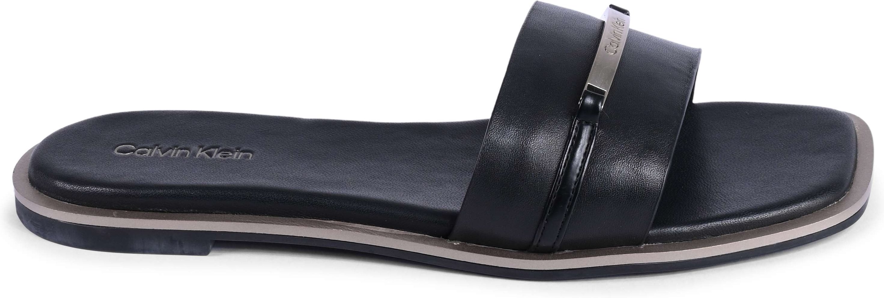 Calvin Klein Leder-Pantoletten