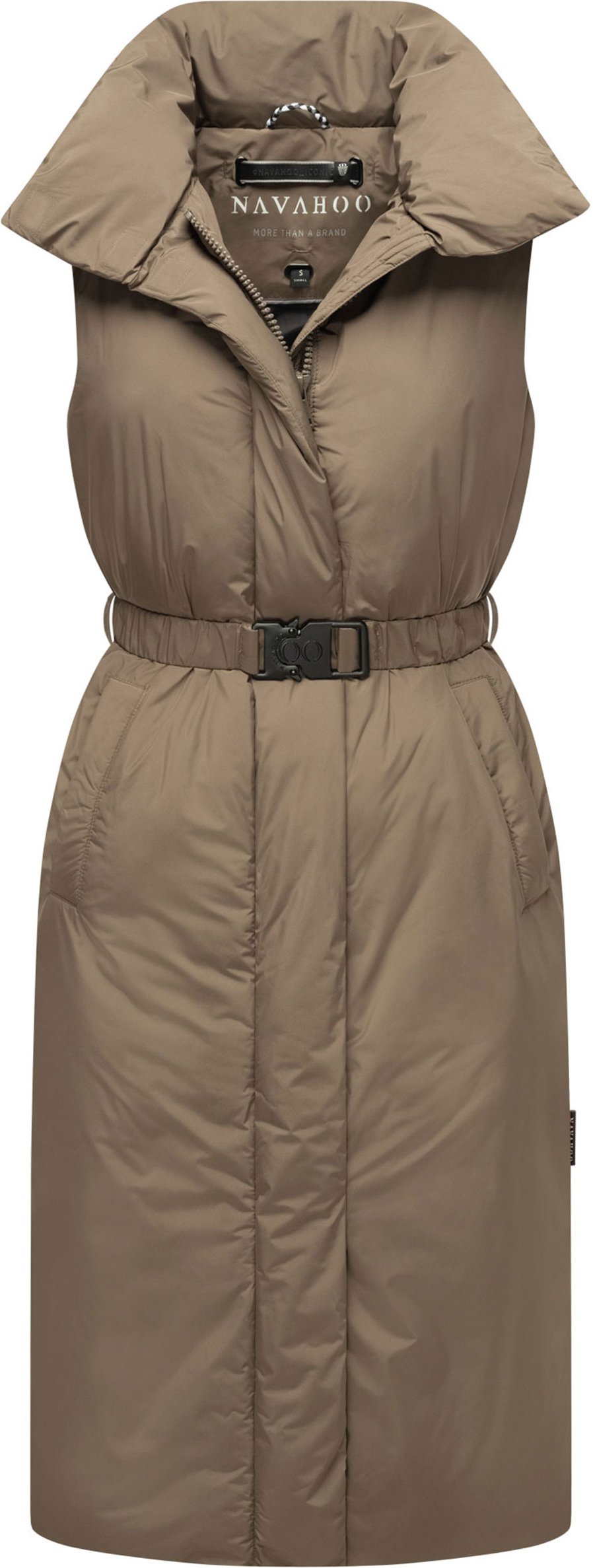 Navahoo Abendlied Damen lange Winter Weste – warm & stilvoll