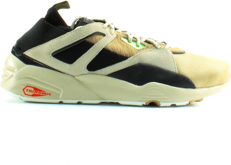 Puma Moor Sock Camping weiße schwarze Textilmenschen Schnürungstrainer 361904 02