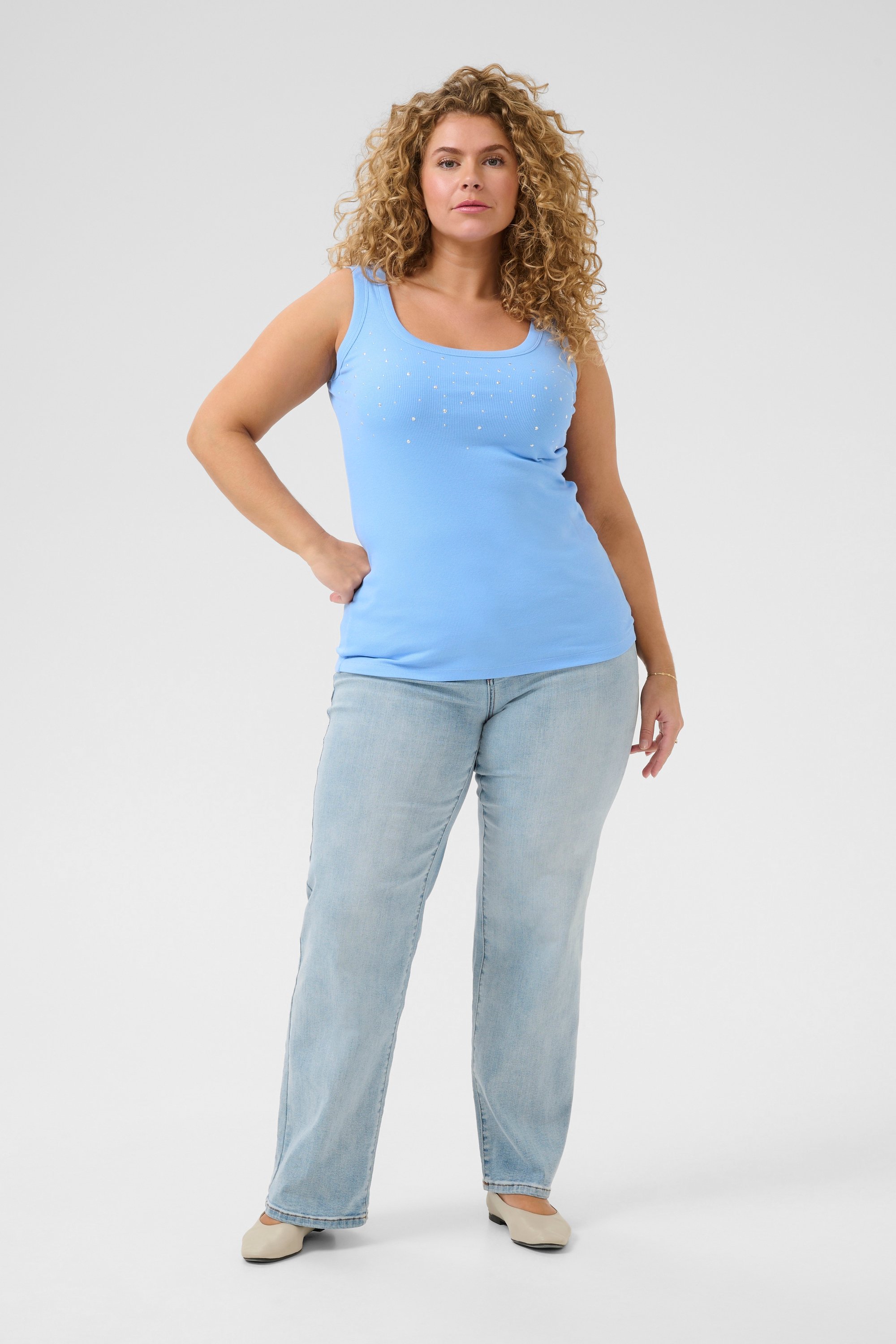 Jerseytop Tight fit Vista Blue light blue