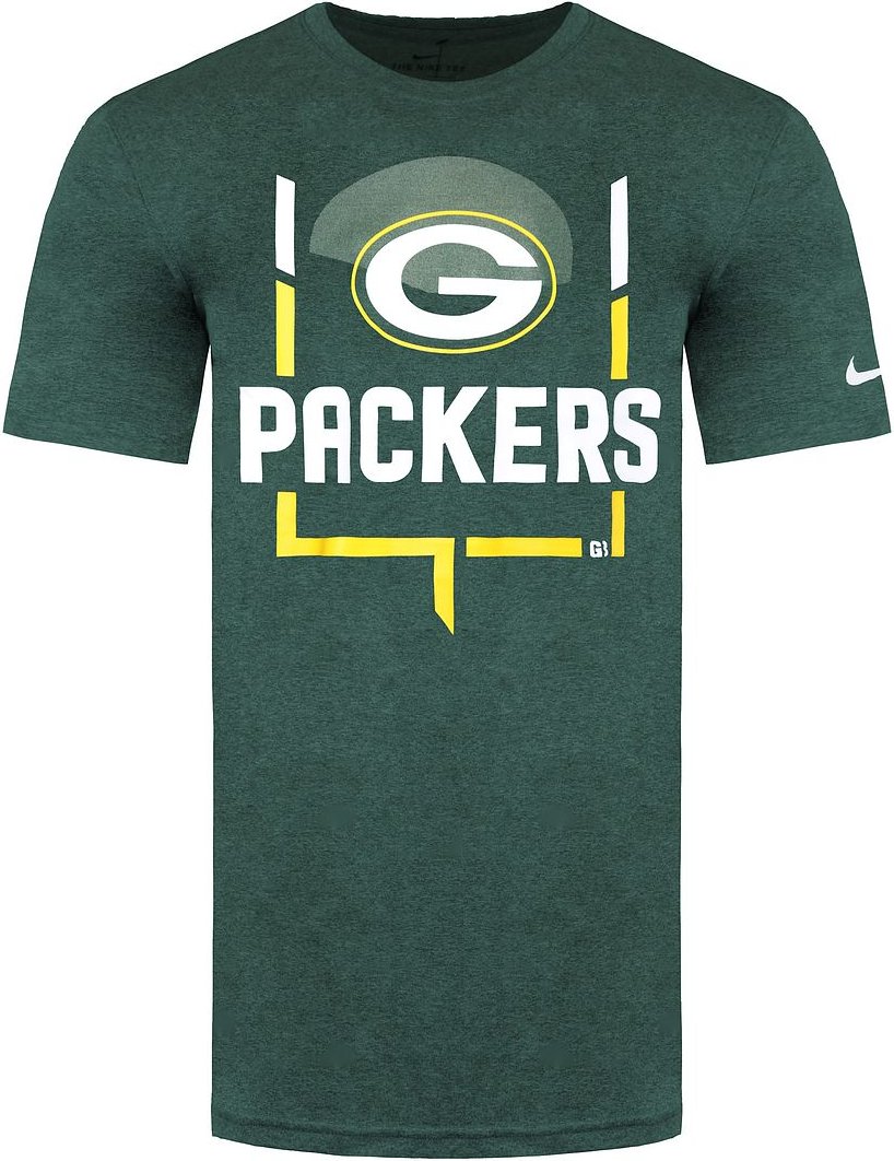 Nike NFL Green Bay Packers Legend Goal Post Grünes Herren-T-Shirt