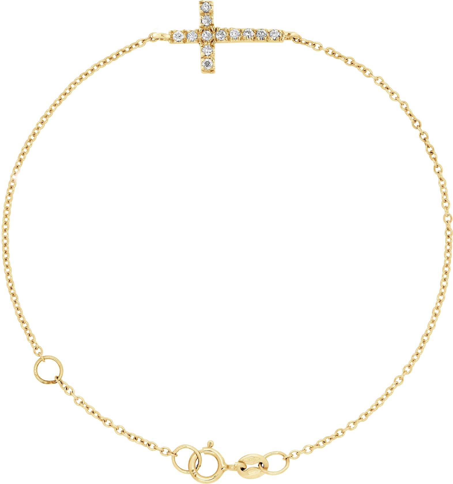 DIADEMA - Armband - Gelbgold - Diamanten - Weiß