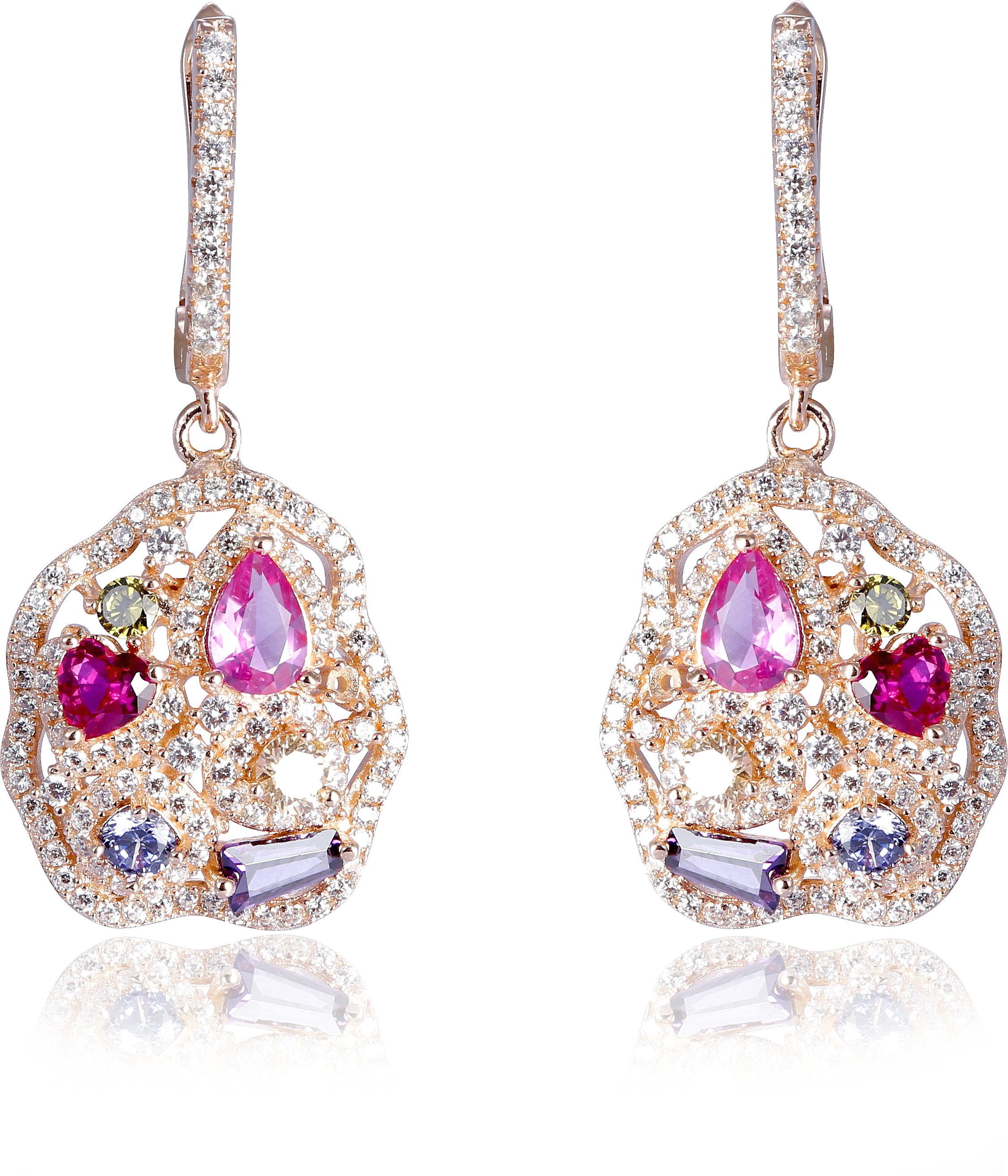 Orphelia 'Marosetti' Tropfenohrringe aus 925er Sterlingsilber für Damen - Rosé ZO-7427/RG