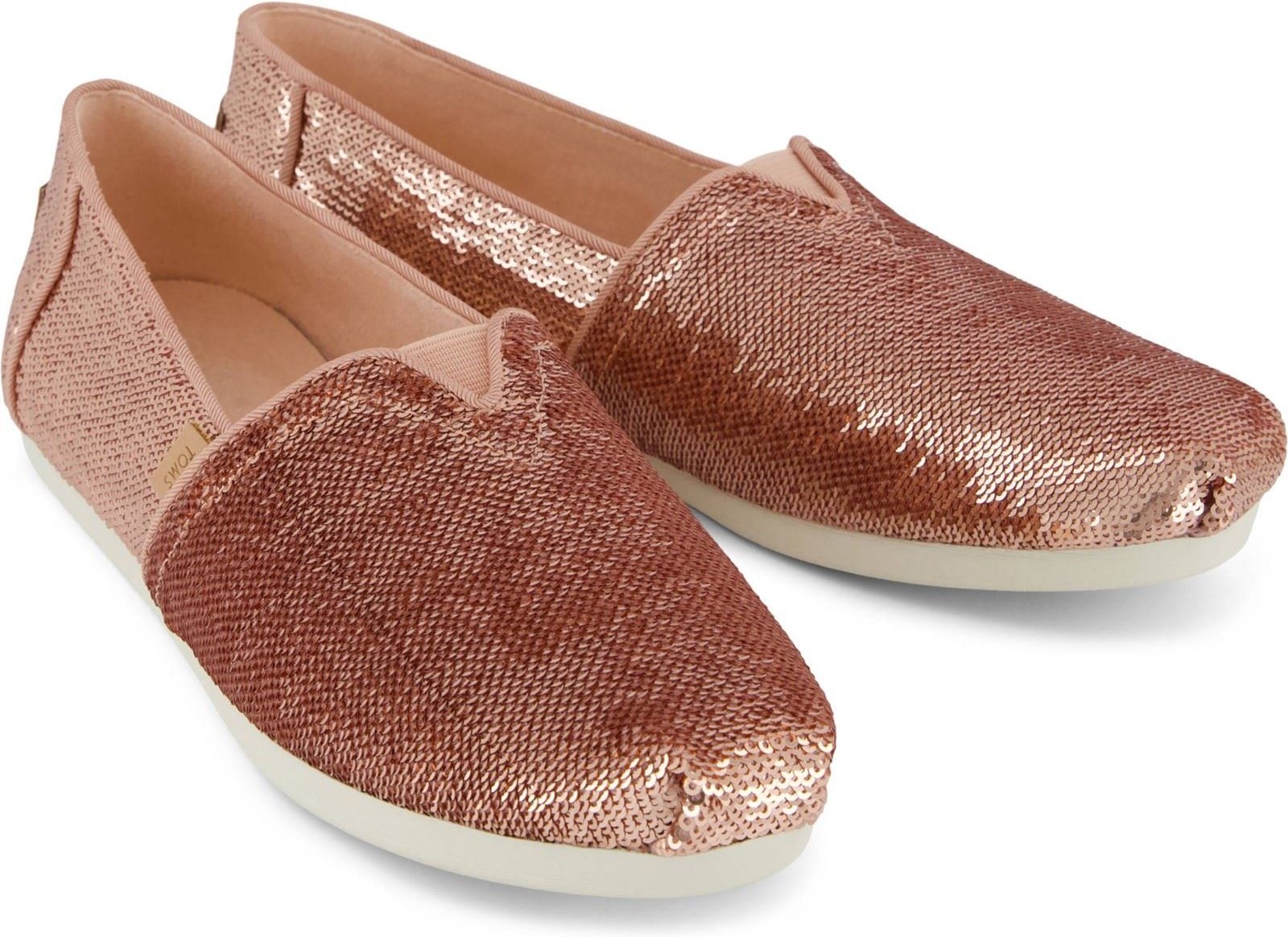 TOMS Alpargata Pailletten Textil Damen Rose Espadrilles