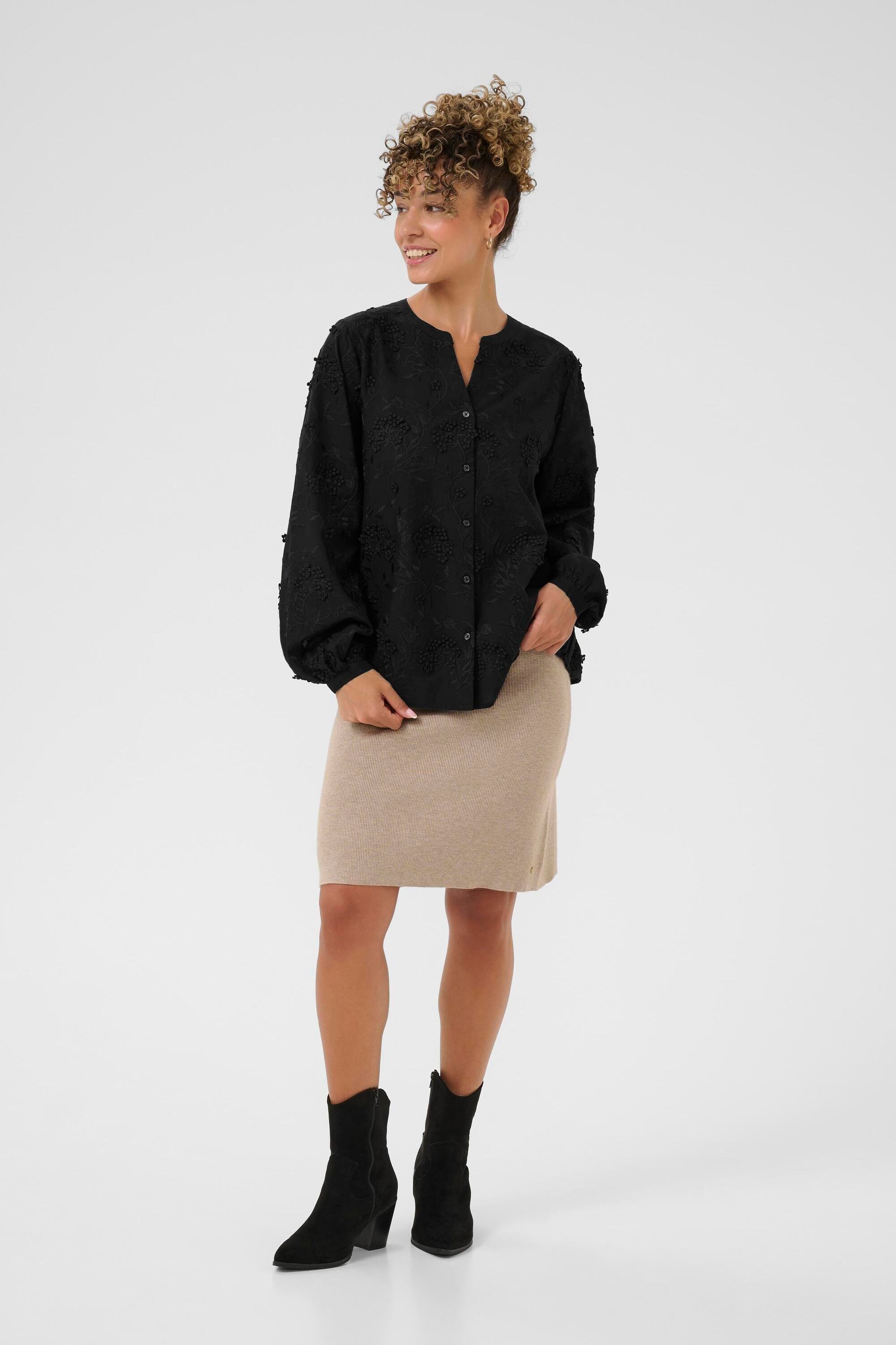 Langarm - Hemd CRHilda Regular fit black