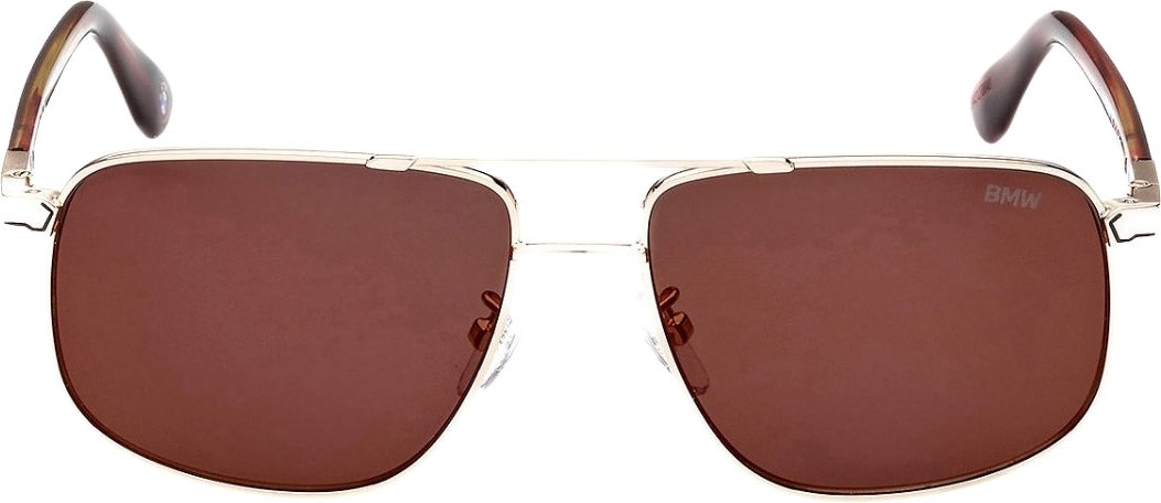 BMW - Roviex - Sonnenbrille mit verspiegelten Gläsern und Goldrahmen