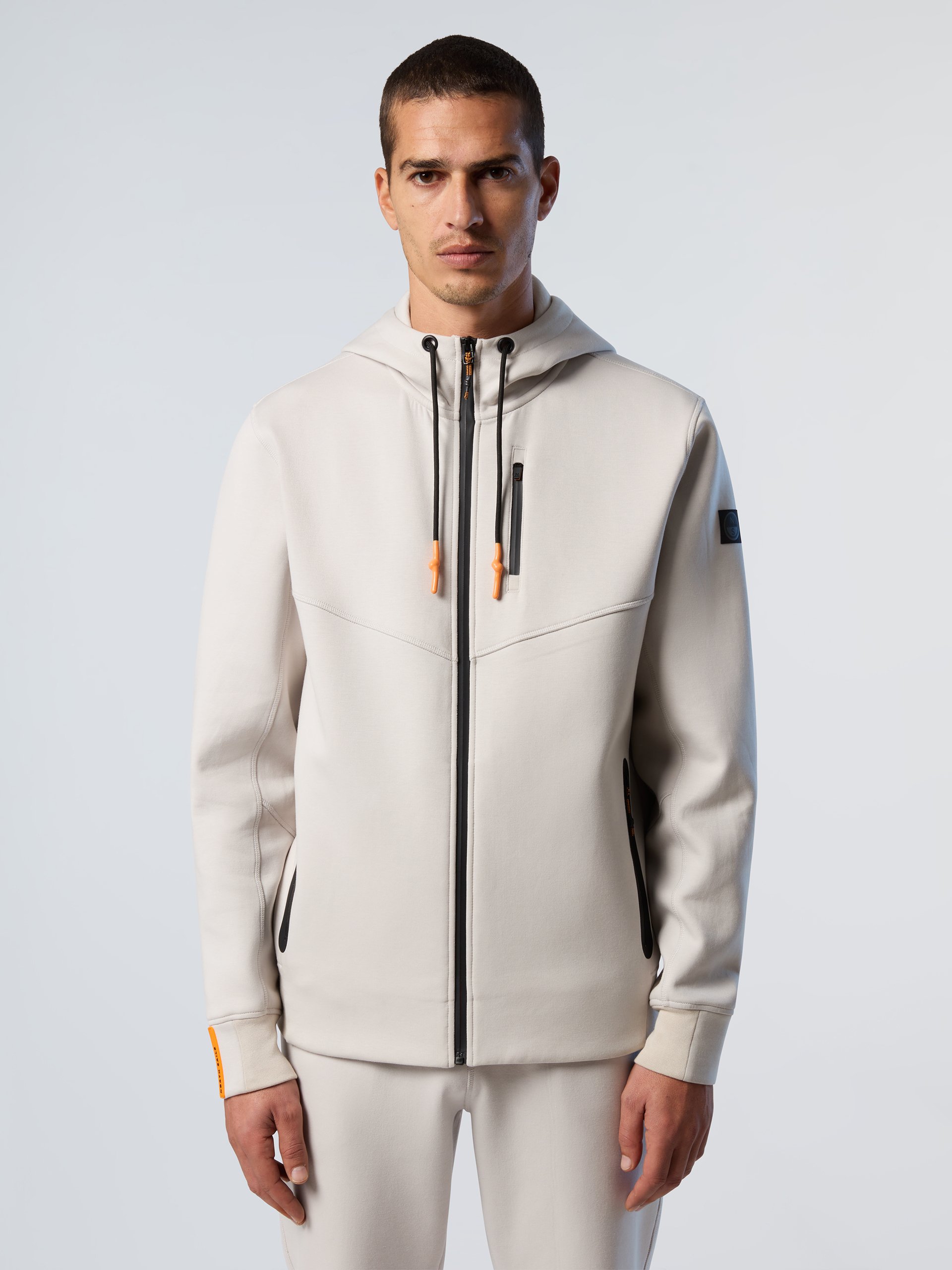 North Sails Kapuzenpullover Interlock-Reißverschluss mit durchgehendem Reißverschluss