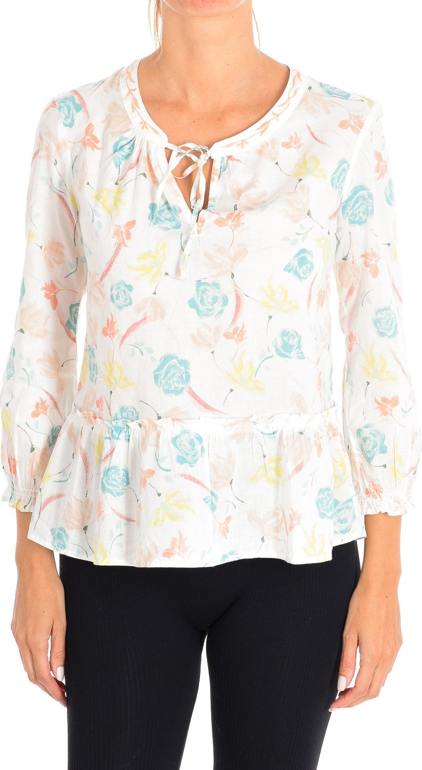 Langarmhemd mit offenem Kragen 5YR55Q945 woman