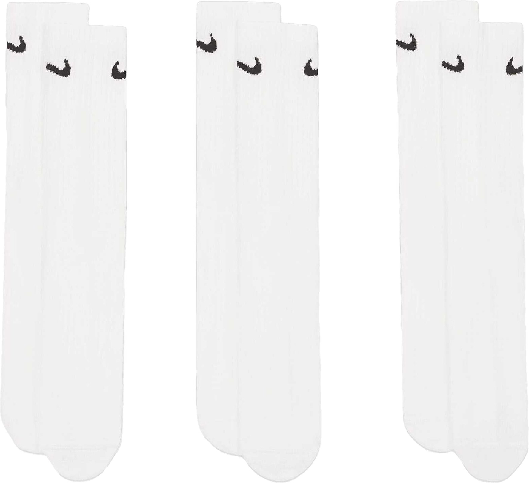 Nike - Socken für Herren/Damen Unisex, Leicht, Alltag (3er-Pack) (Weiß)