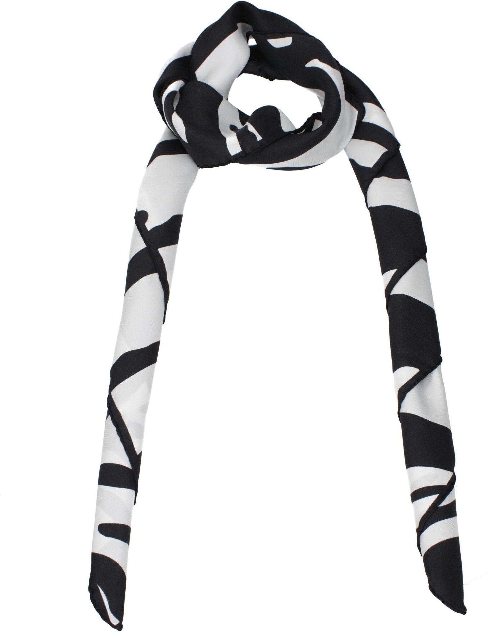 Schwarzes Seidenfoulard