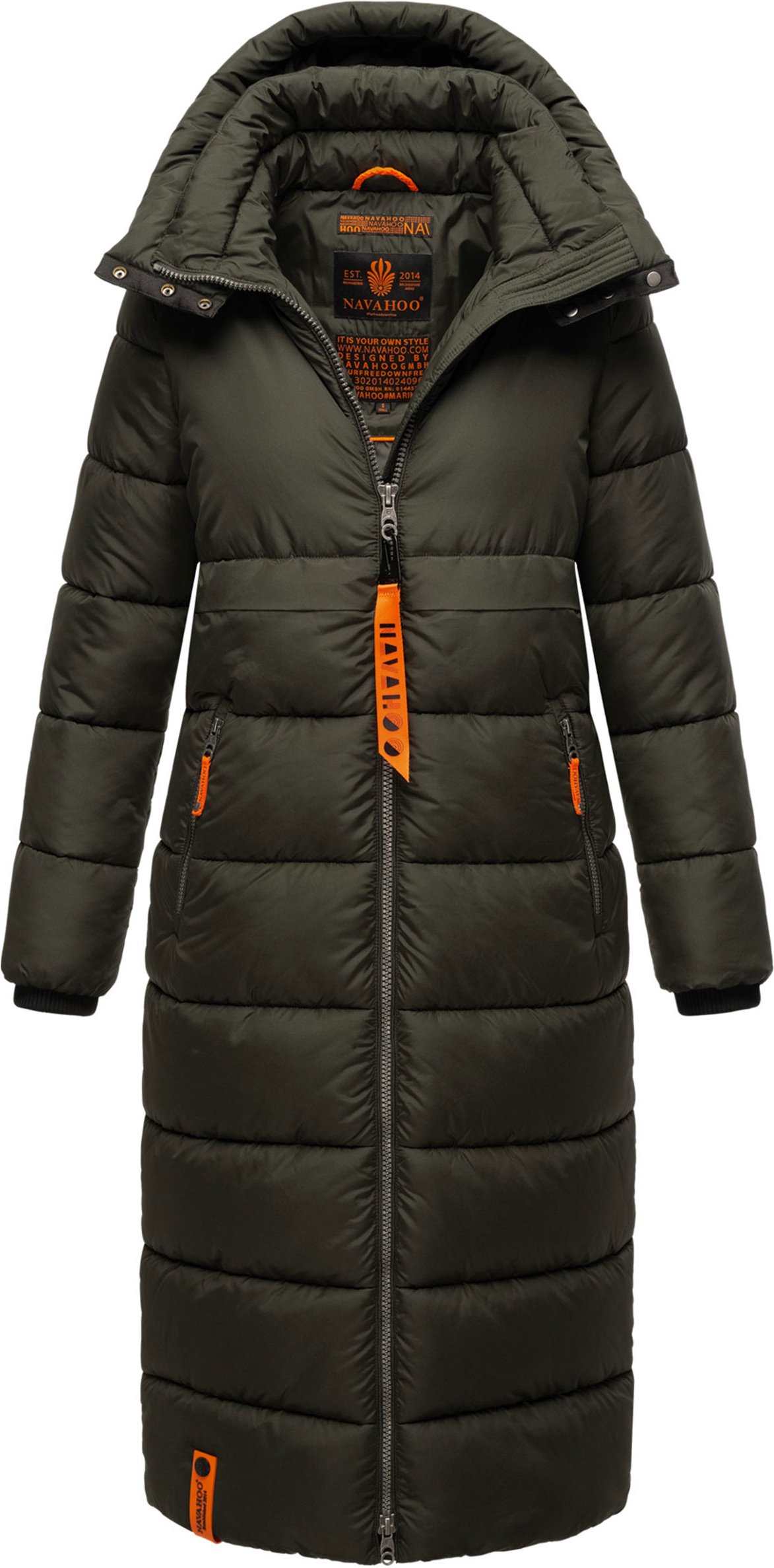 Navahoo Damen Winter Steppmantel Kristallblume – Stylisch & Warm