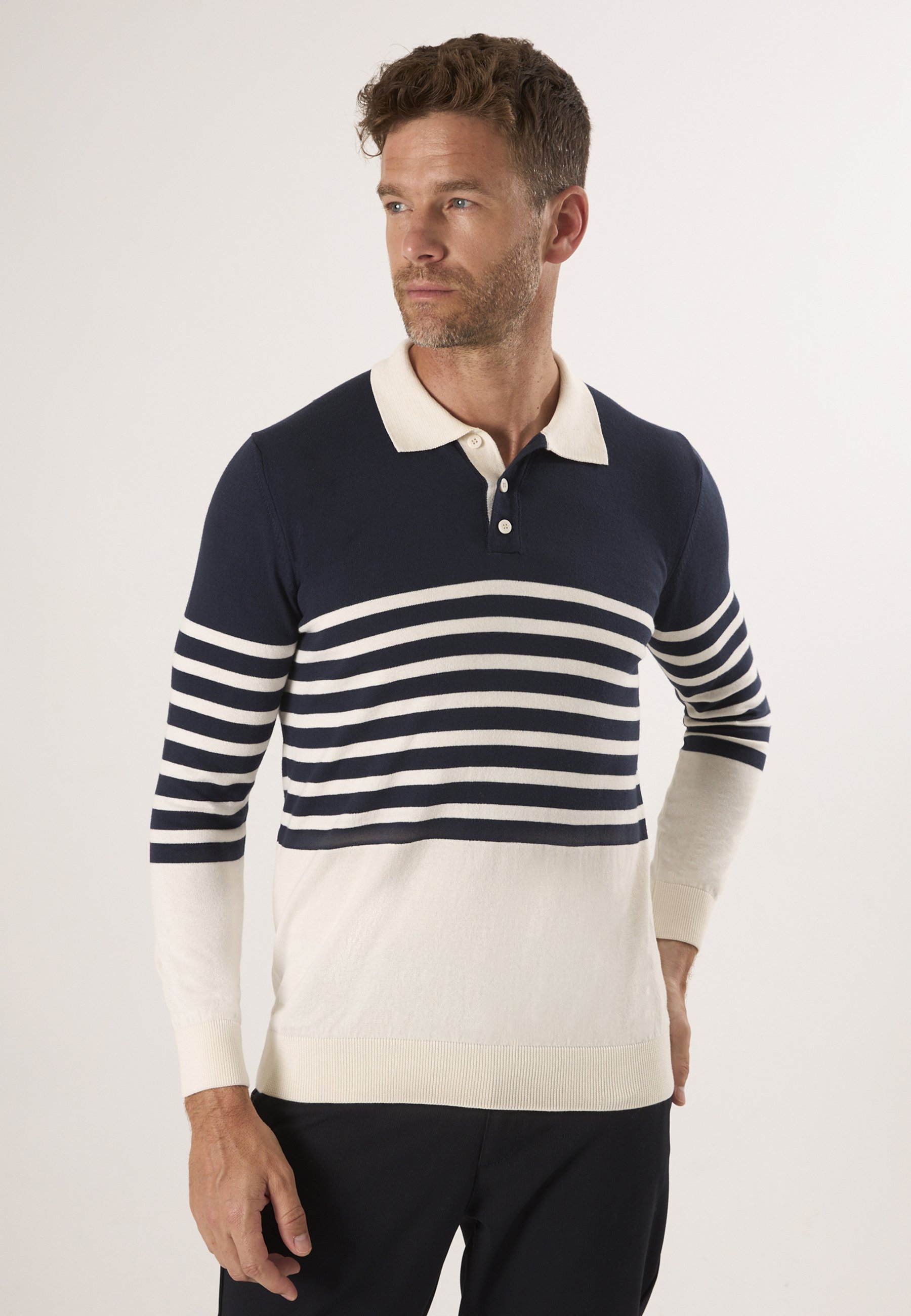 Thumbnail - Pullover Strickpullover Mit Polokragen