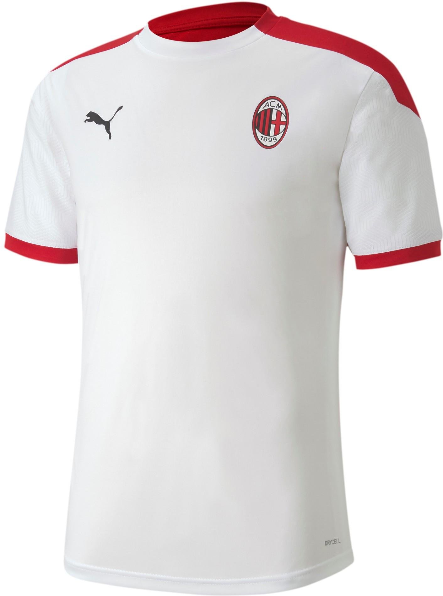 Puma AC Mailand 2020/21 Herren weiße Training Fußballhemd 758191 02