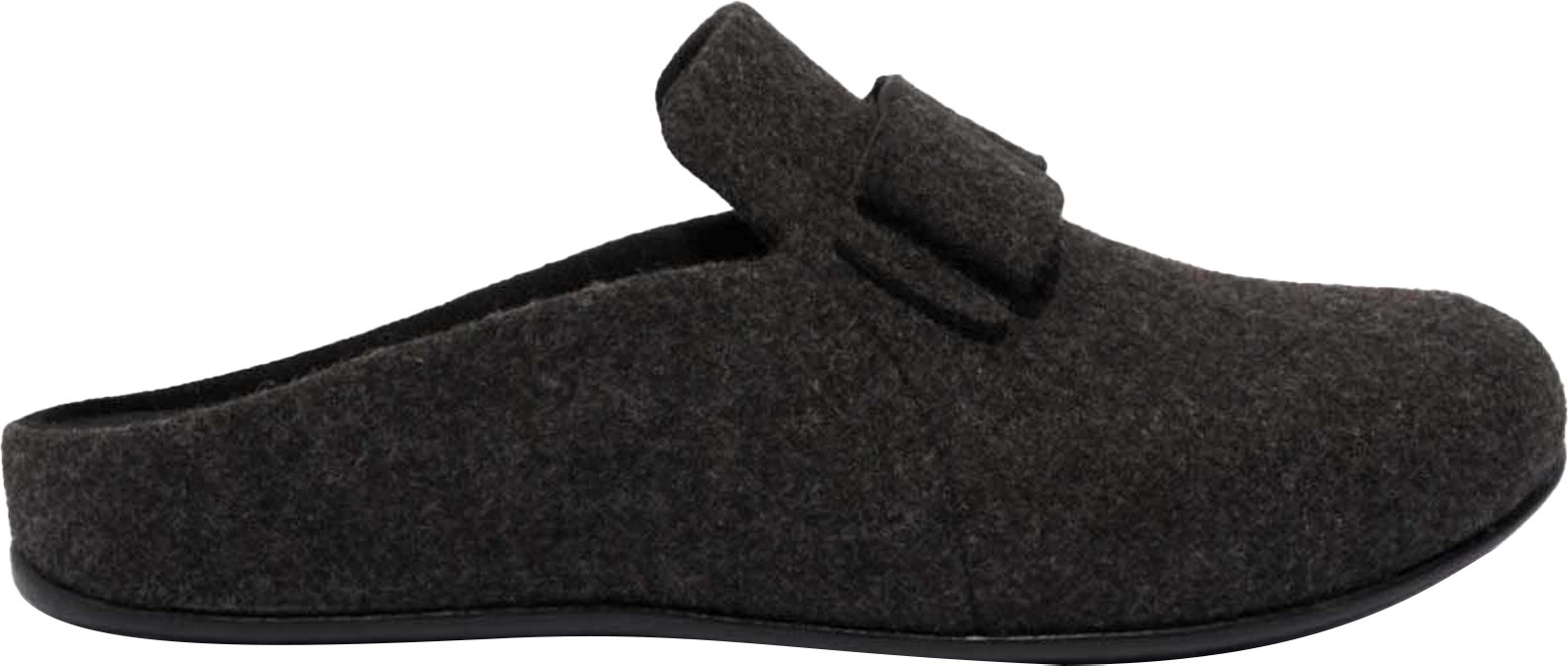 Fit Flop - Damen Hausschuhe "Chrissie II Haus E01", Schleife, Filz (Schwarz)