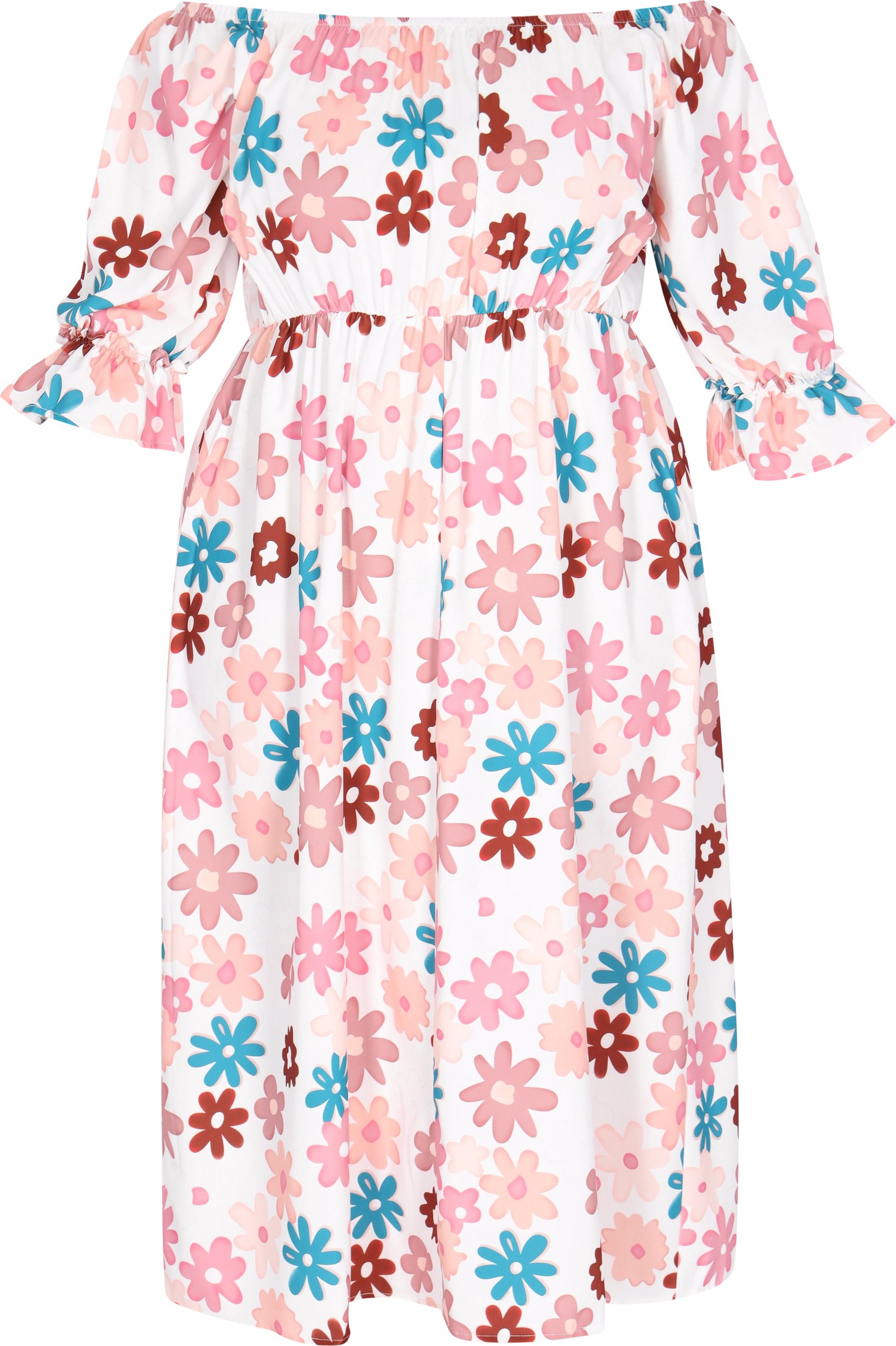 Thumbnail - Mymo Kleid in großen Größen Frauen Weiß