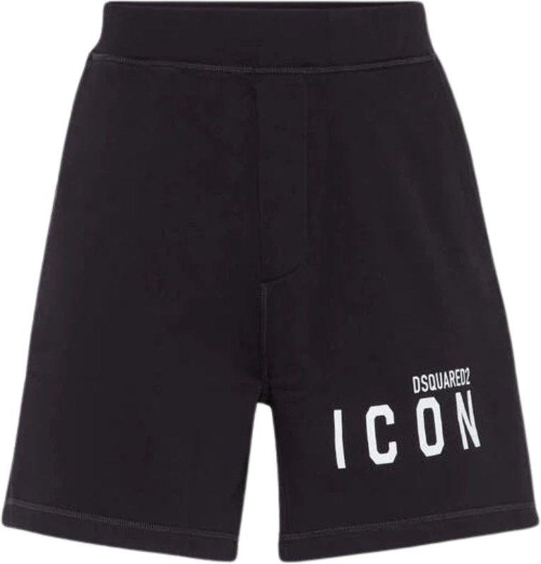 Dsquared2 Icon Logo Schwarze Relax Fit Shorts