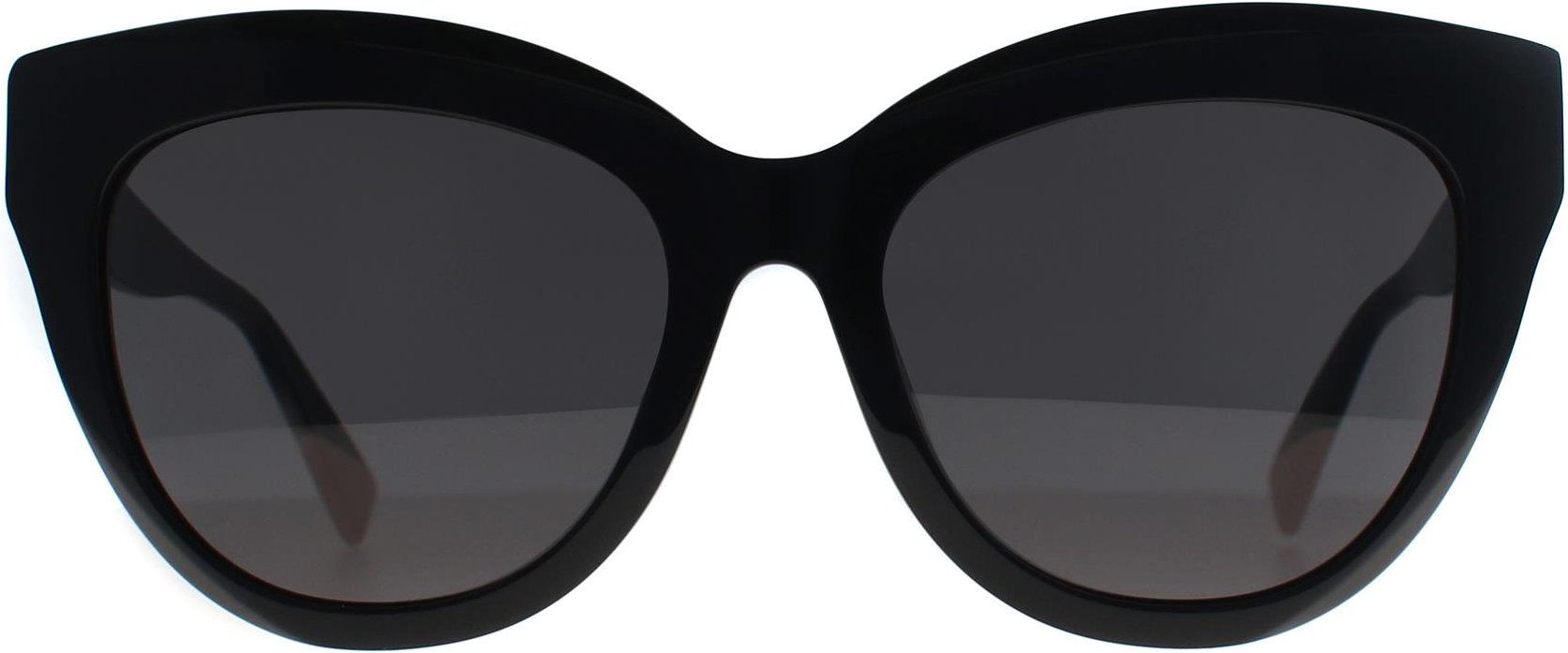 Furla Cat Eye Womens Shiny Black Smoke Dark Grey SFU780