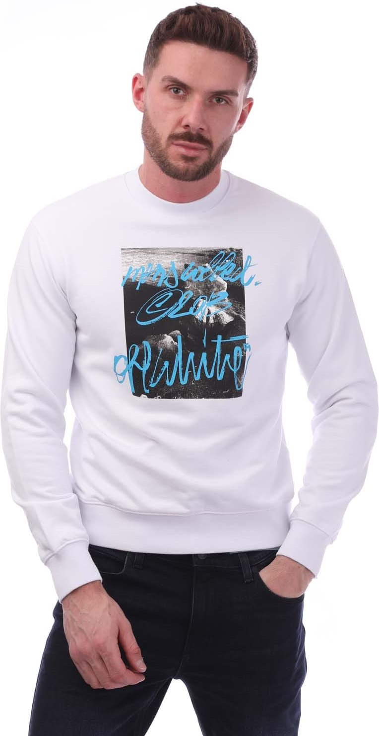 Off-white Rocks Type Slim Crewneck Weiß