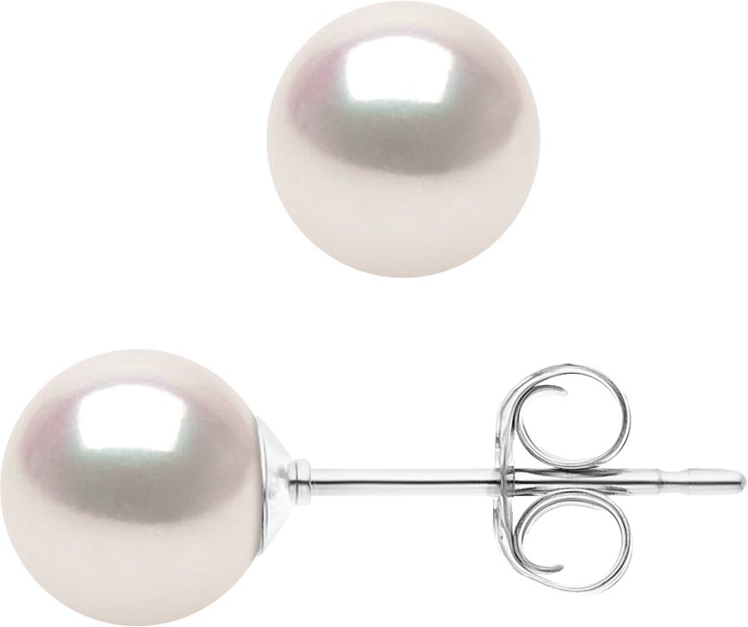 DIADEMA - Ohrringe - Echte Japanische Akoya Zuchtperle - Qualität AA+