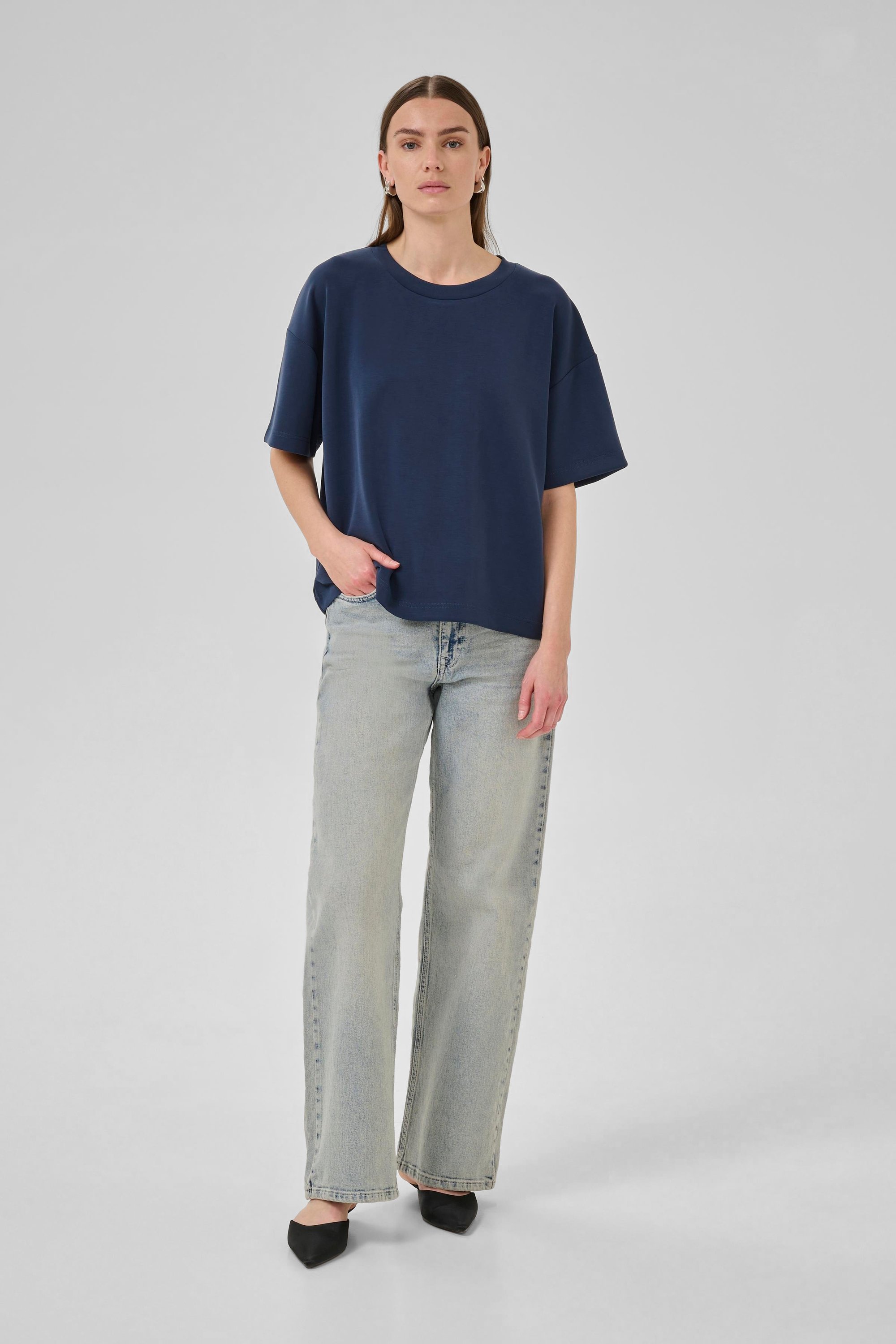 T-shirt HelleMW Baggy fit marine