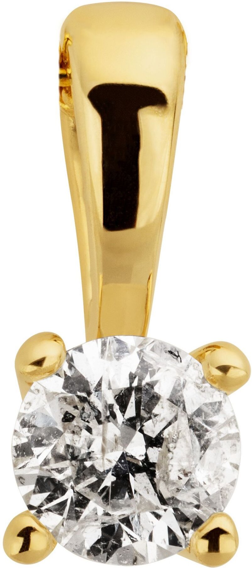 Orolino Anhänger 585/- GG glanz 1 Brill. 0,10ct. H/P2