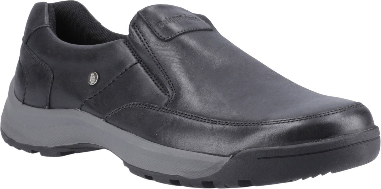 Thumbnail - Hush Puppies Vaun Leder Herren Schwarz Slipper