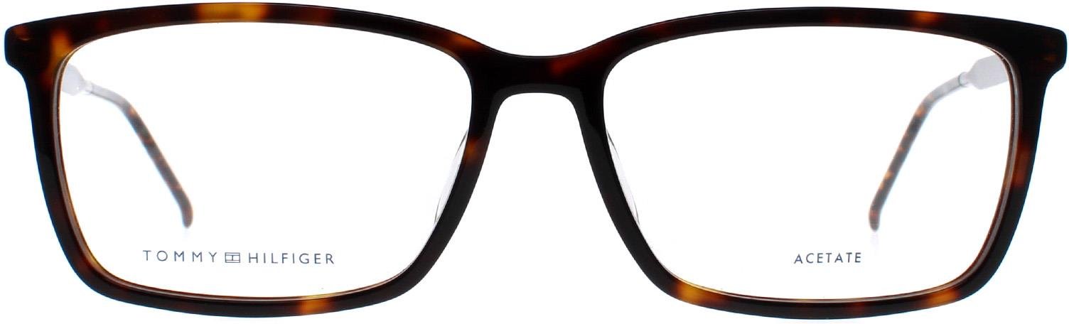 Thumbnail - Tommy Hilfiger Rectangle Herren Dunkel Havanna TH 1641