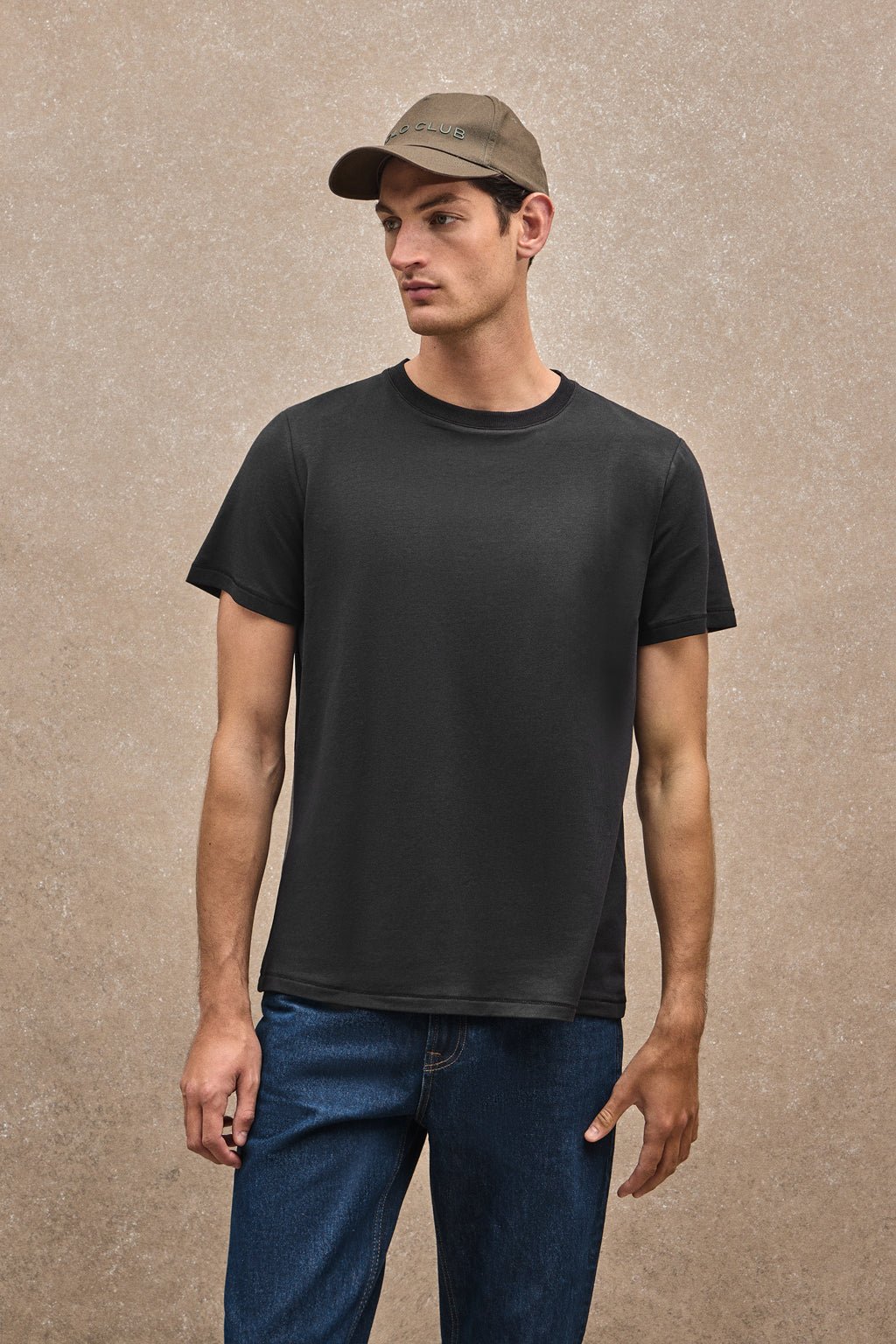 T-Shirt Amore schwarz mit Polo Club-Patch