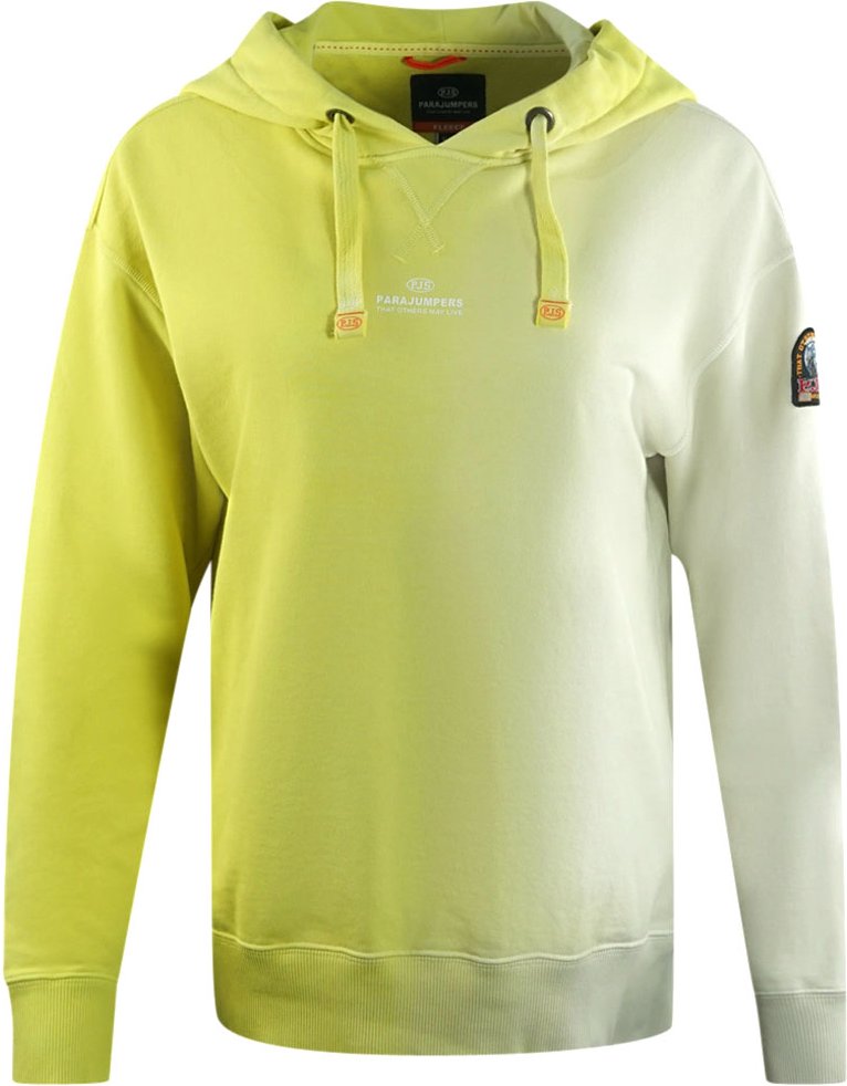 Parajumpers Cher Shaded Brand Logo Faded Yellow Hoodie