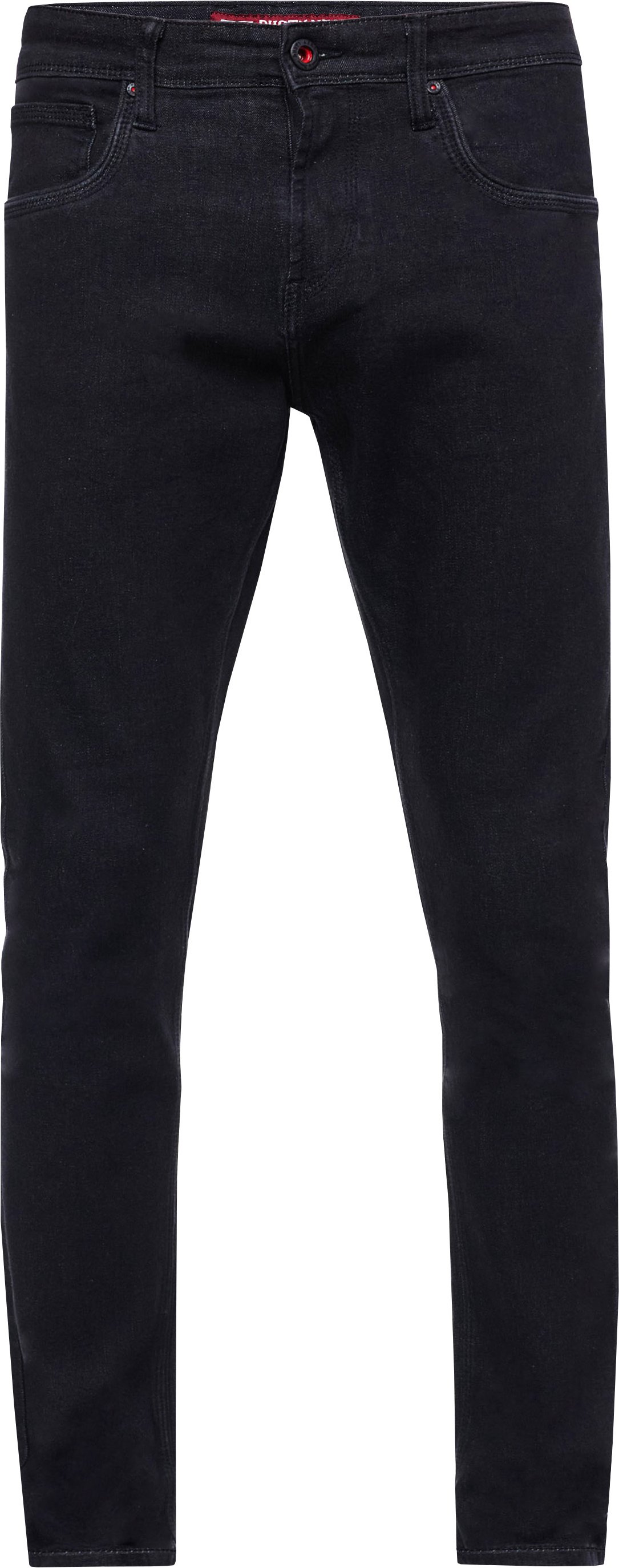 Black Denim Jeans Hose "MELVIN" Slim Fit Cotton-Stretch