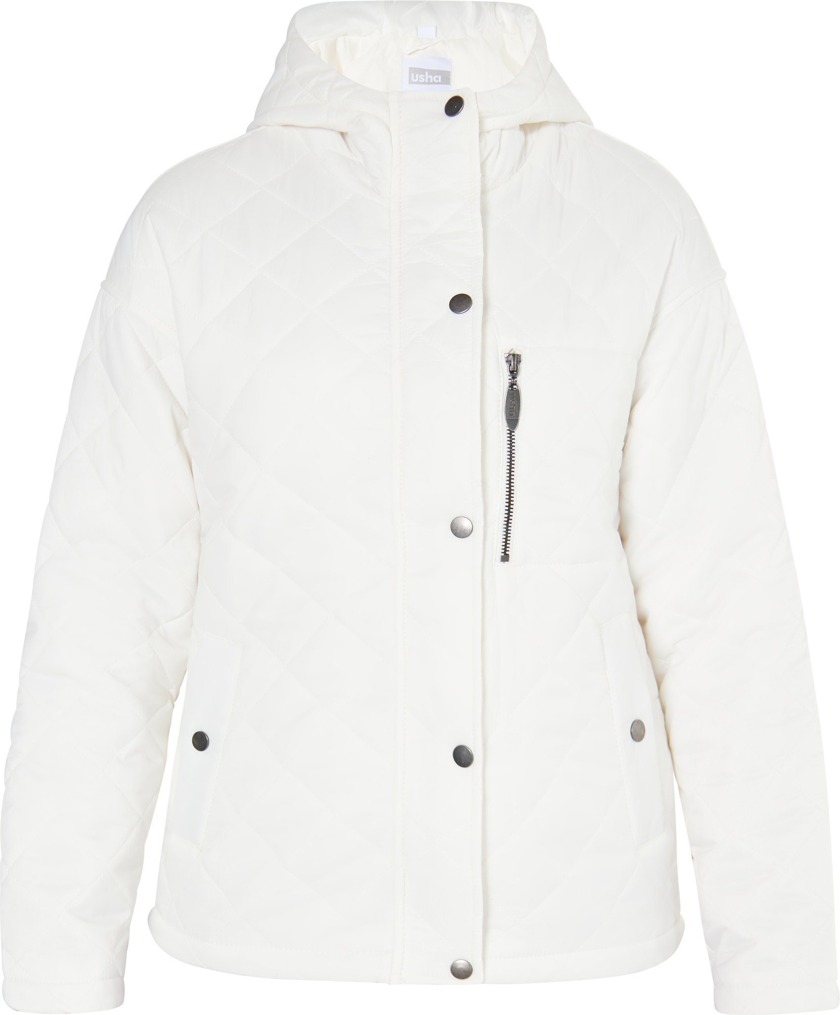 usha leichte Steppjacke Damen Wollweiß