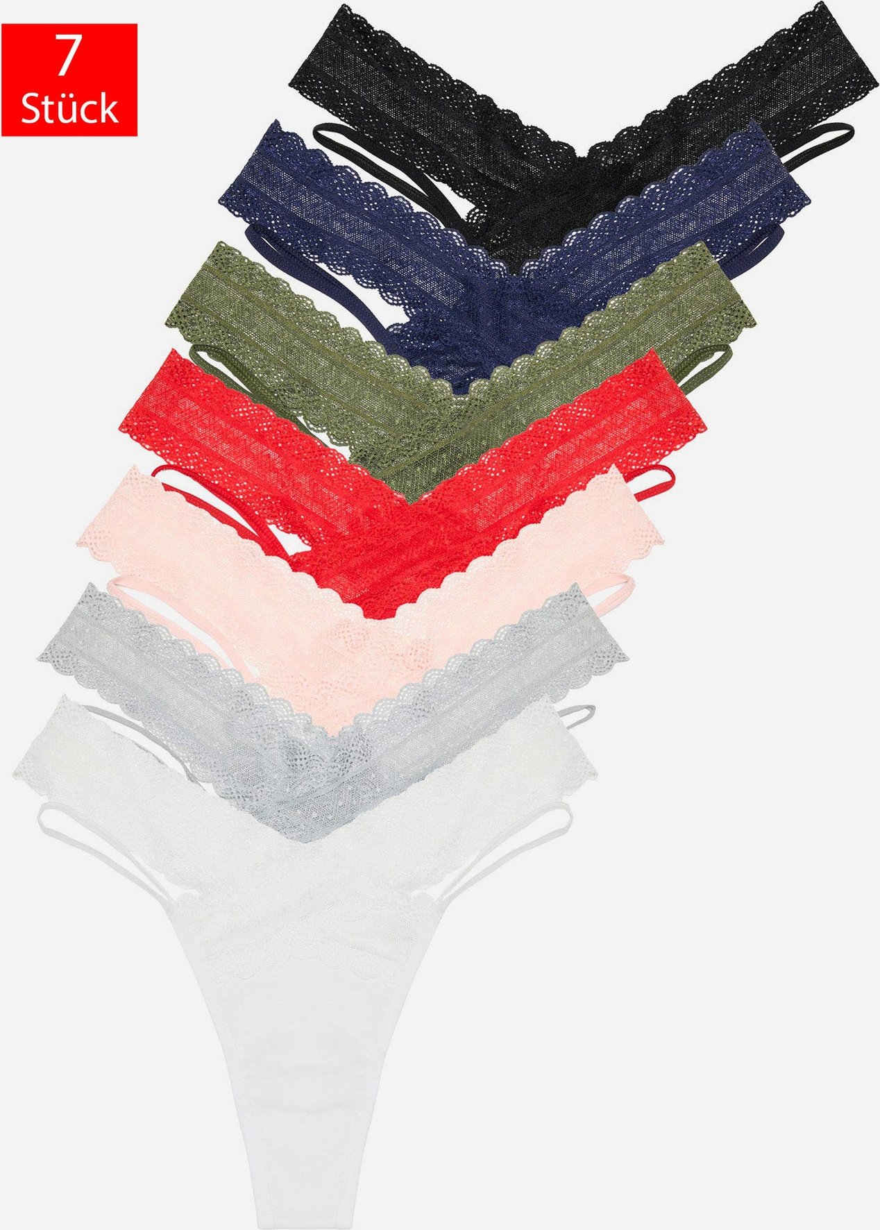 Thumbnail - Tazzio Damen String 7er-Pack