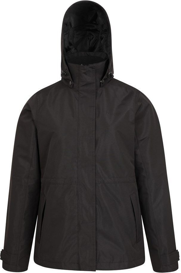 Mountain Warehouse Womens/Ladies Fell 3 in 1 Wasserdichte Jacke (Schwarz)