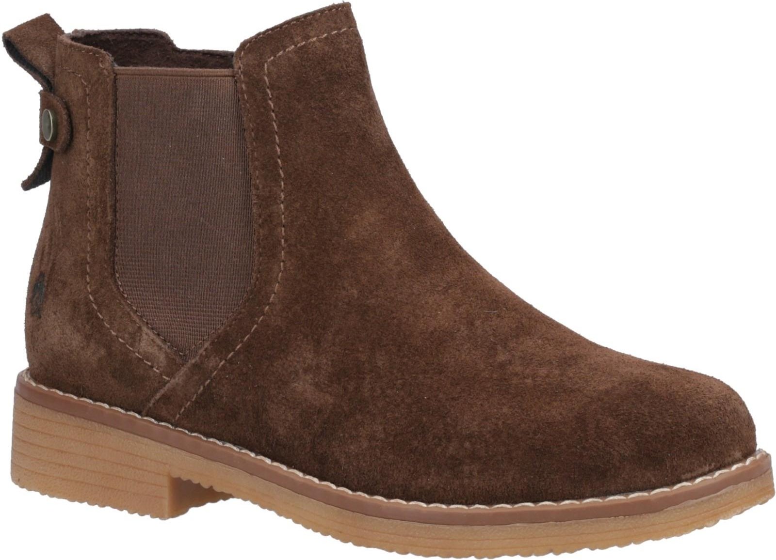 Hush Puppies - Damen Stiefeletten "Maddy", Wildleder (Schokolade)