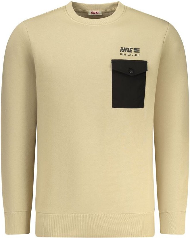 Rifle Beige Baumwoll-Sweatshirt für Herren