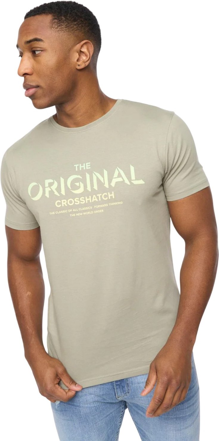 Crosshatch - "Offaxis" T-Shirt für Herren (Salbei)