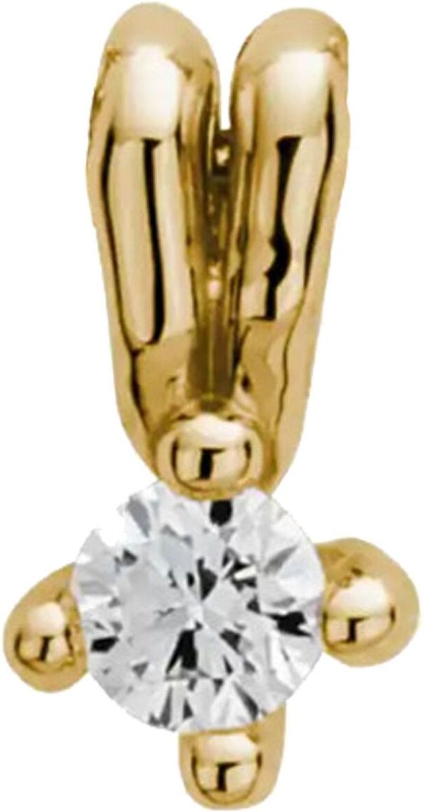 Lyomi Anhänger 585/- Gelbgold 1 synth. Diam. 0,10 ct.