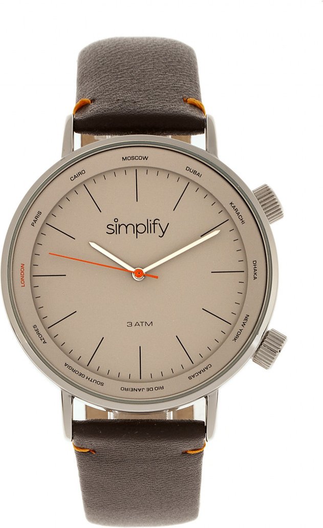 Simplifiez la montre à bracelet en cuir 3300