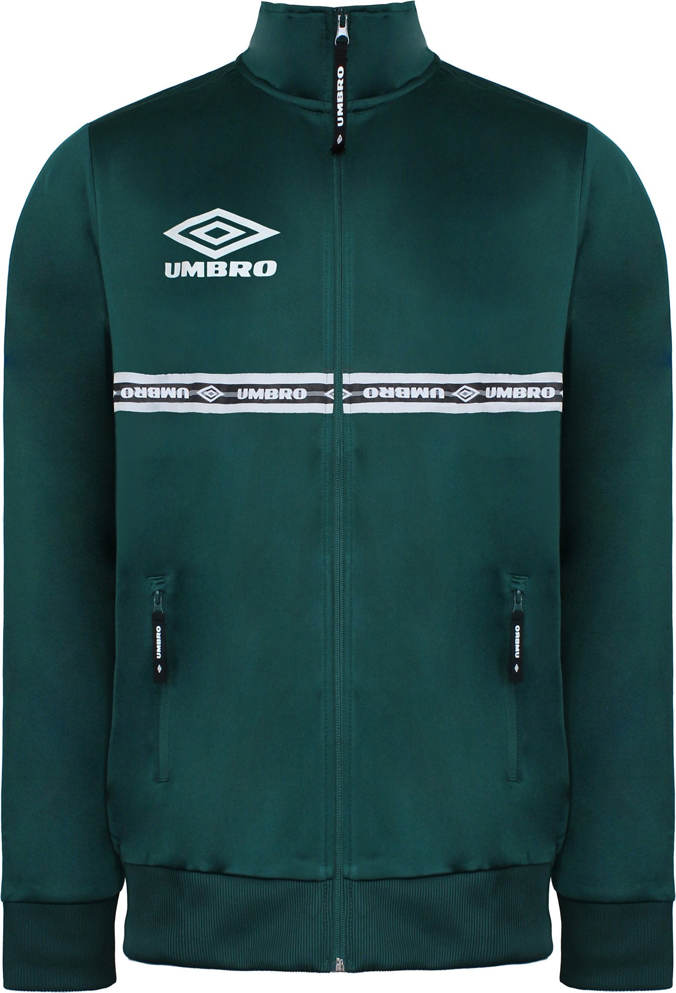 Umbro Mens Green Taped Track Jacke