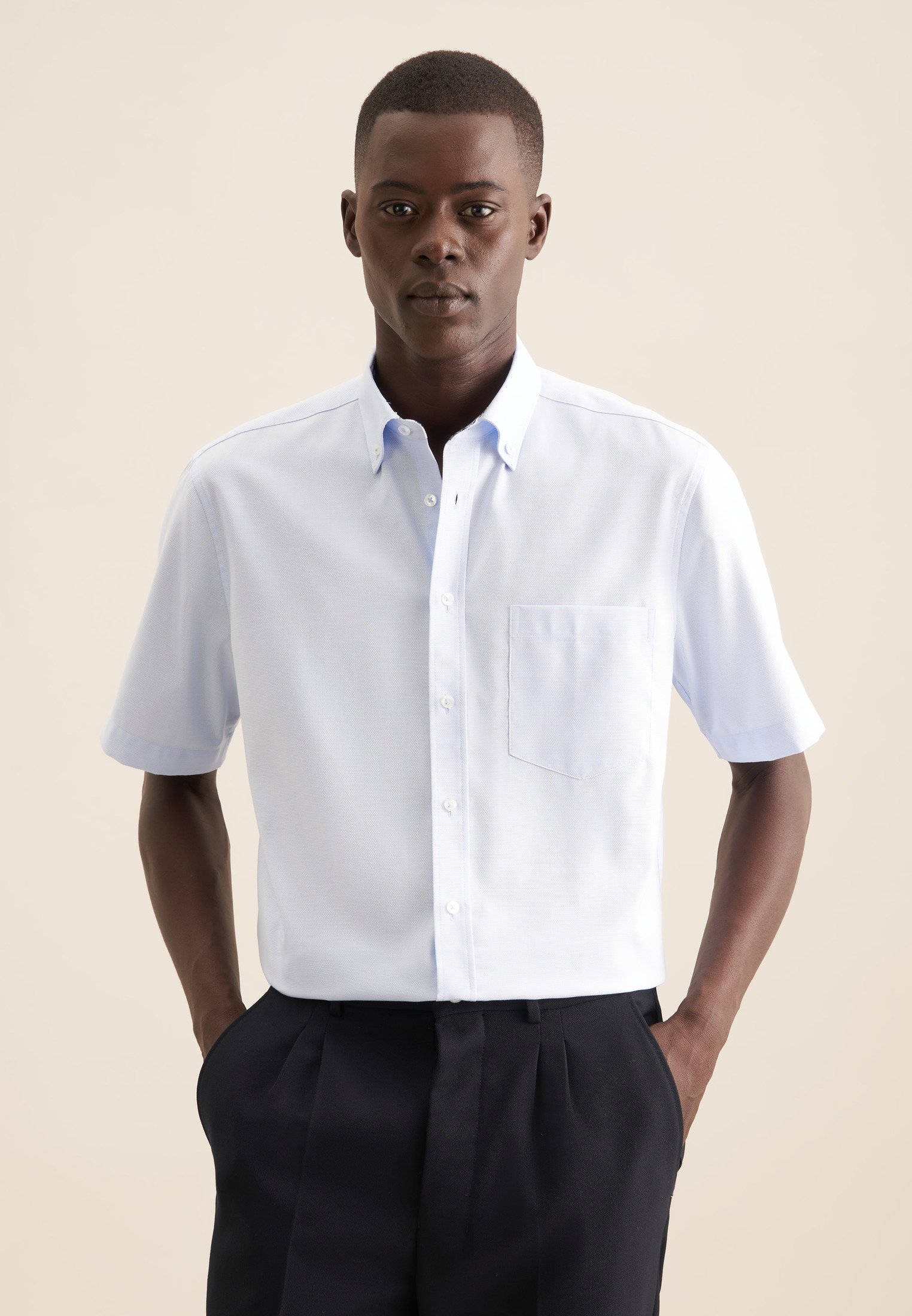 Business Hemd Herren Hellblau