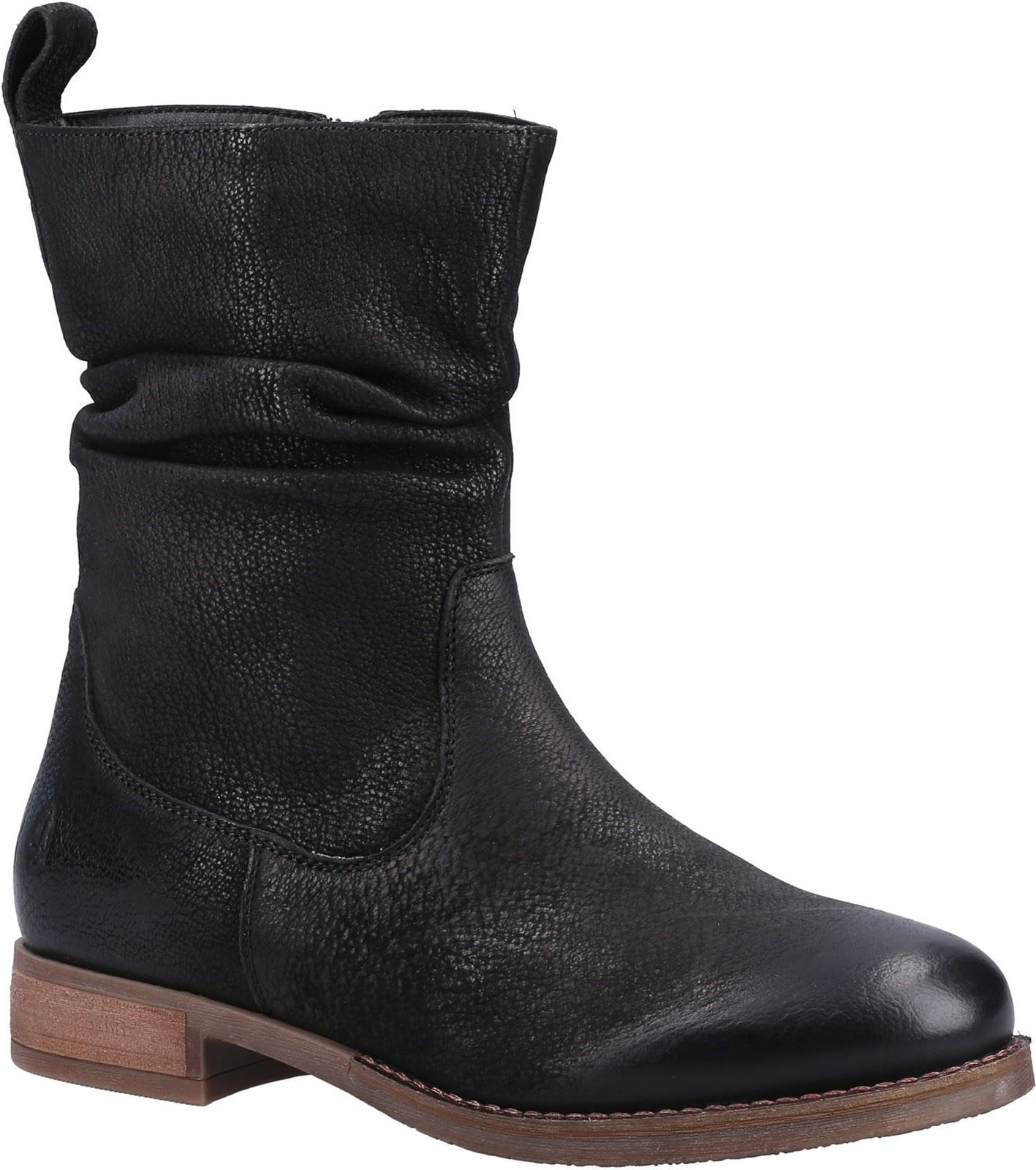 Hush Puppies Emilia Leder Damen Schwarz Stiefel
