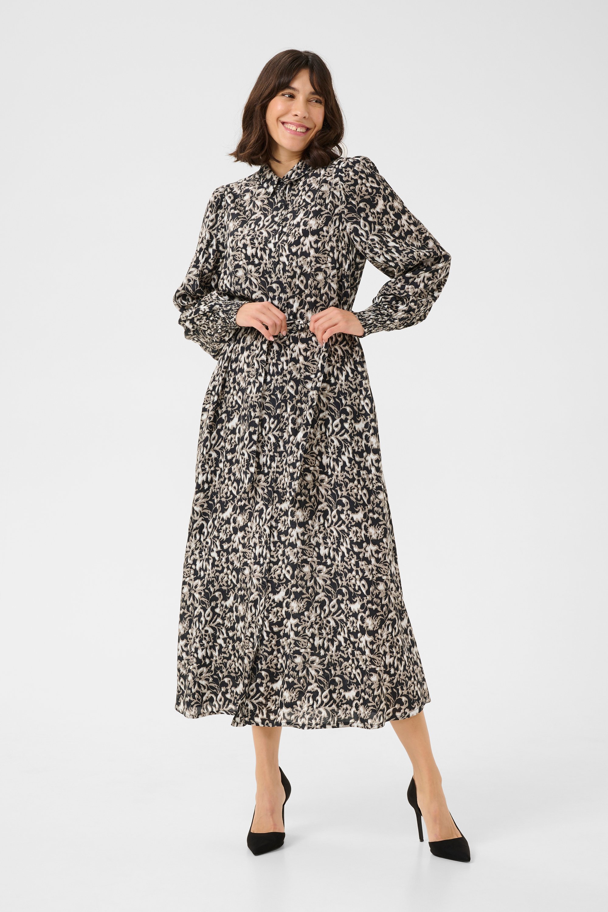 Thumbnail - Kleid Regular fit black