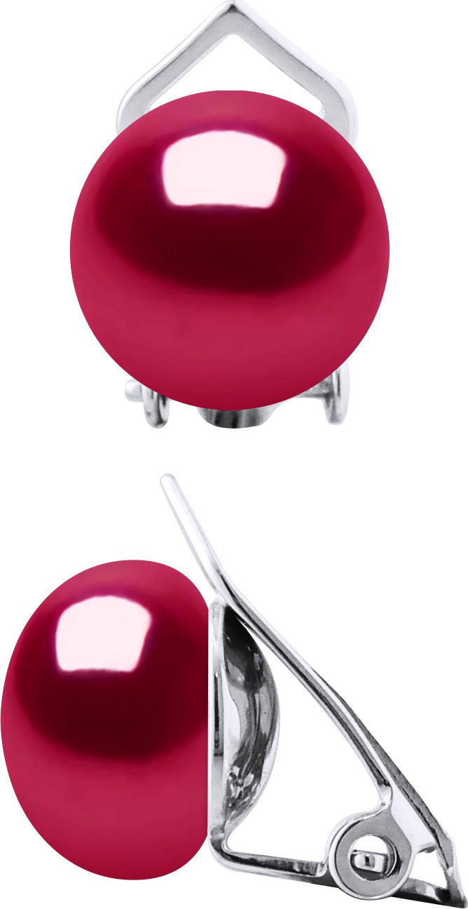 Ohrringe aus echten Süßwasser-Zuchtperlen, Knopfgröße 9–10 mm