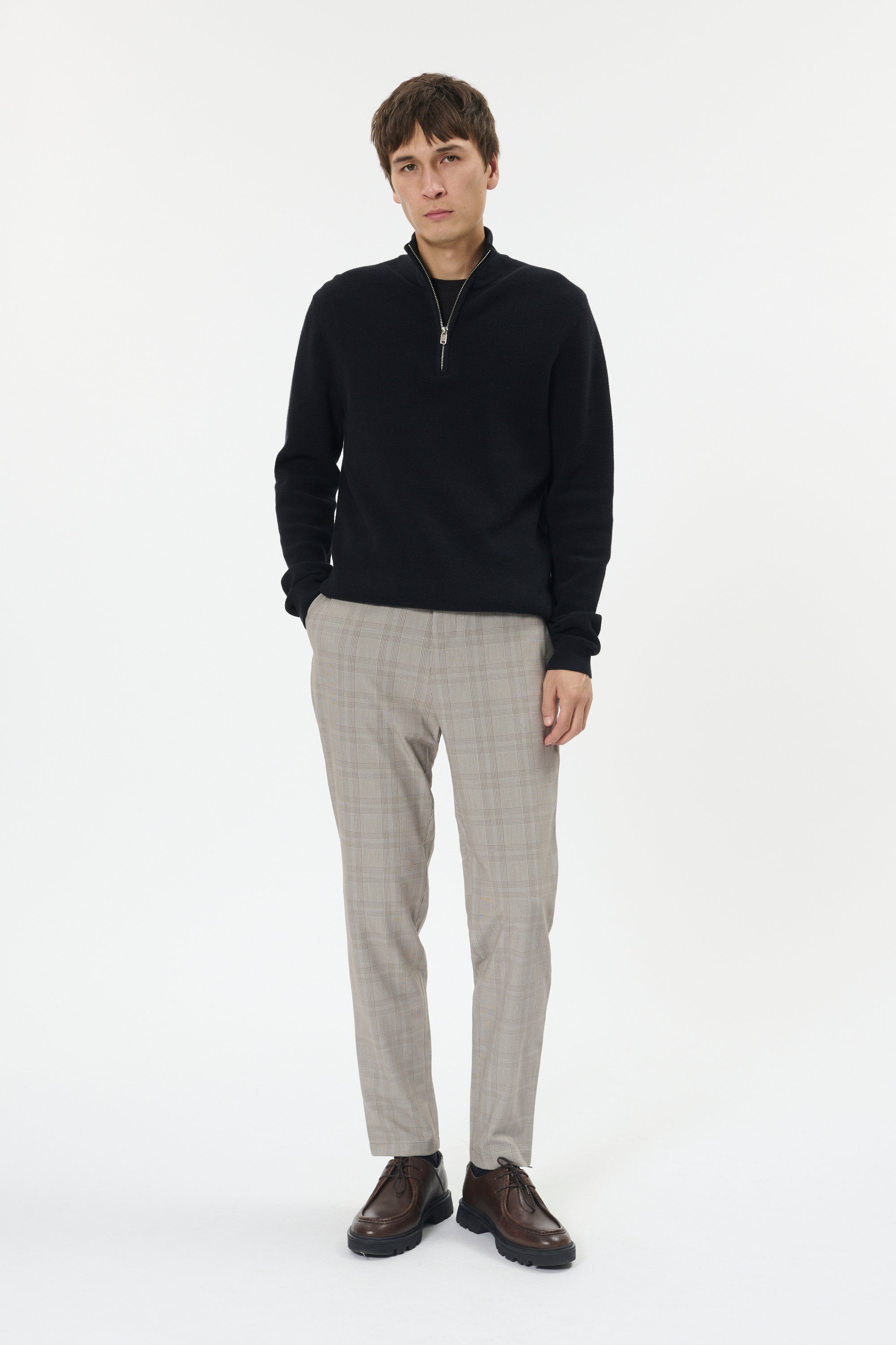 Casual Hose MAliam Casual Hose Gerade Passform dark brown