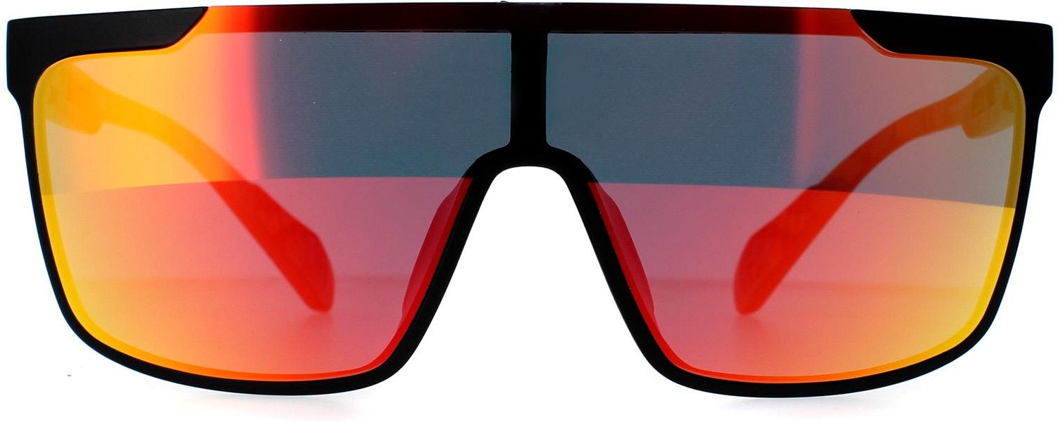 Adidas Shield Herren Matte Schwarz Orange Camo Kontrast Spiegel Rot SP0020