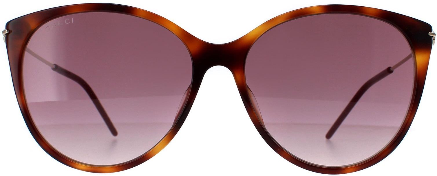 Gucci Cat Eye Damen Havanna Gold Rot Farbverlauf GG1268S