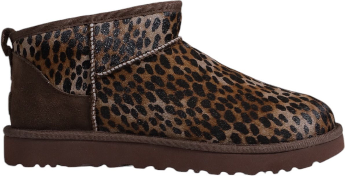 Klassische Ultra Mini Leopardenstiefel