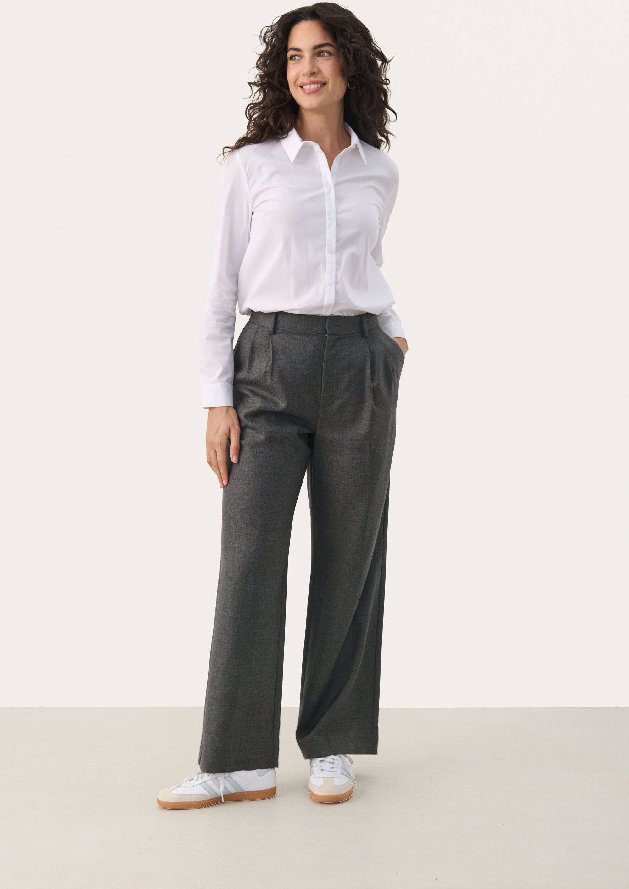 Pants Suiting Classic fit Gray Flannel Melange