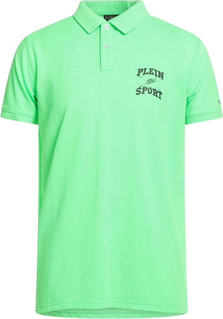 Plein Sport Scratch Logo Grünes Poloshirt